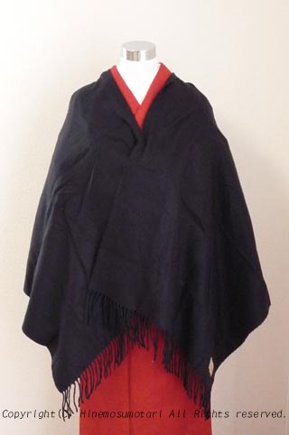 黒無地のショール