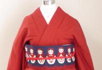 あかね色の綿紬