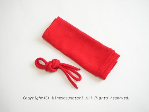 赤の帯揚げ・帯締めセット